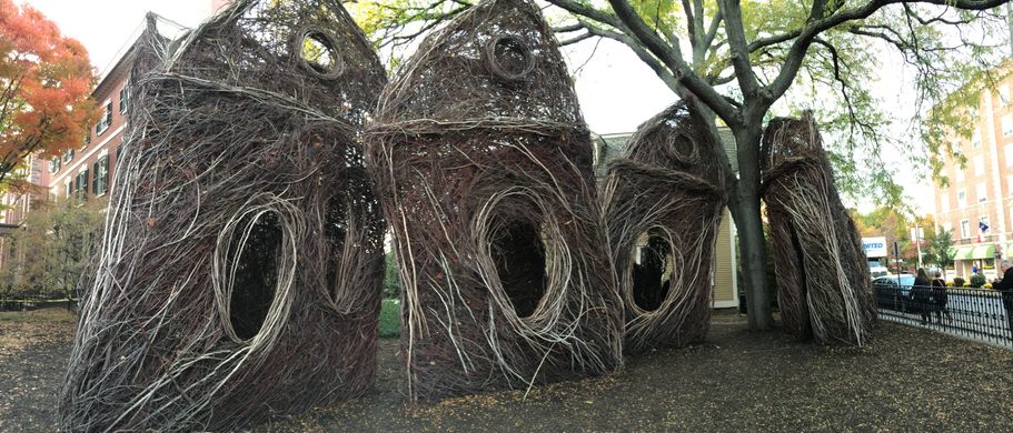 The Nest Houses of Patrick Dougherty – Evansville, Indiana - Atlas Obscura